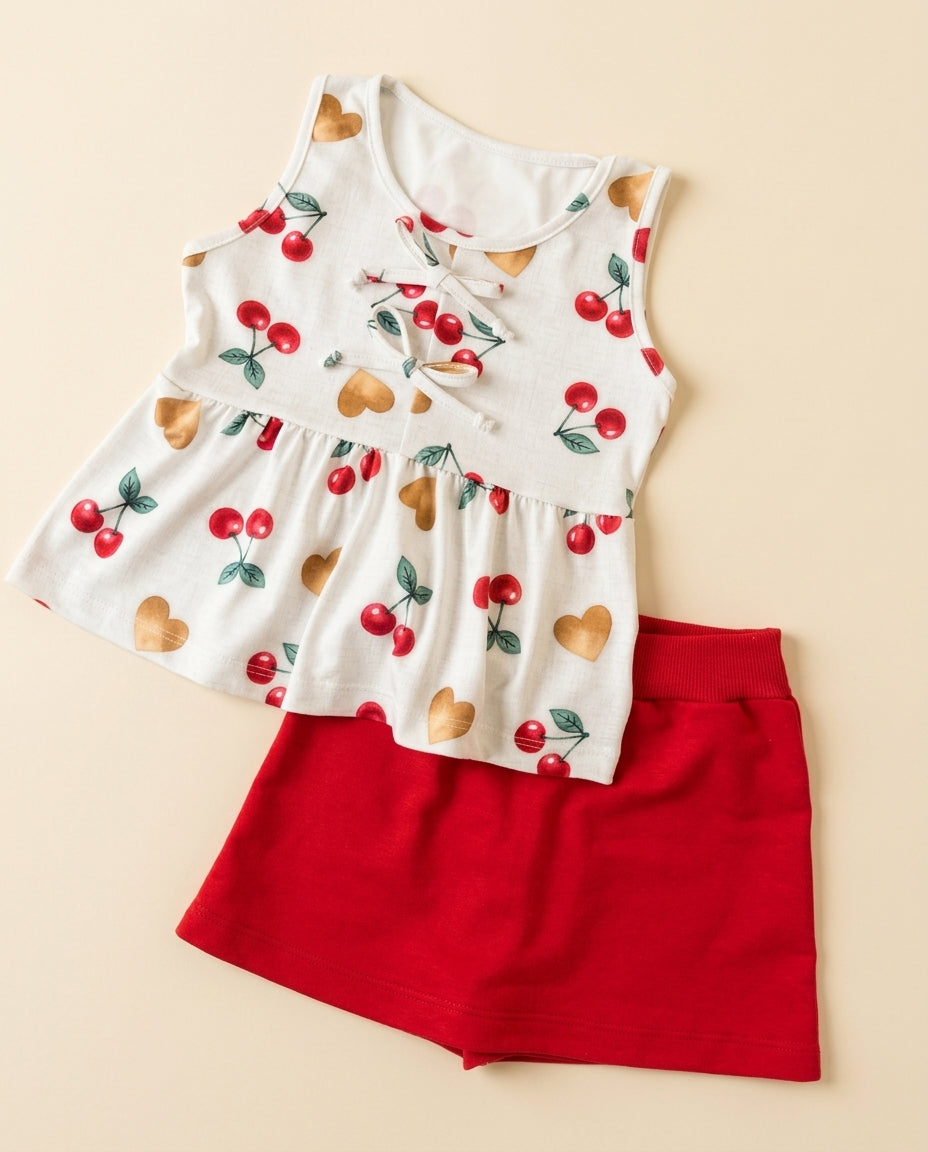 Conjunto cerejinha vermelho