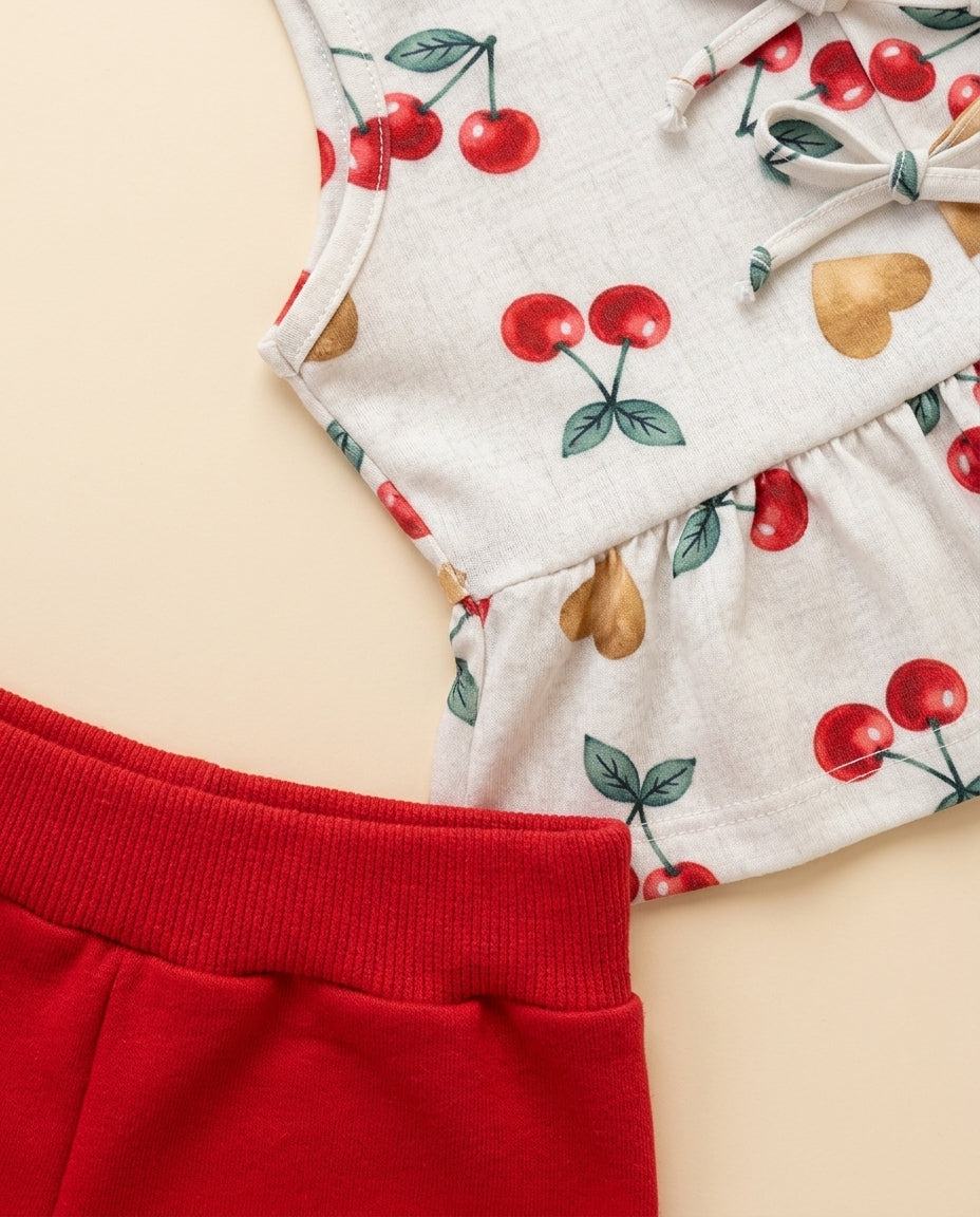 Conjunto cerejinha vermelho