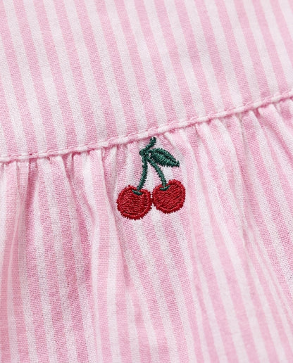Conjunto cerejinhas rosa