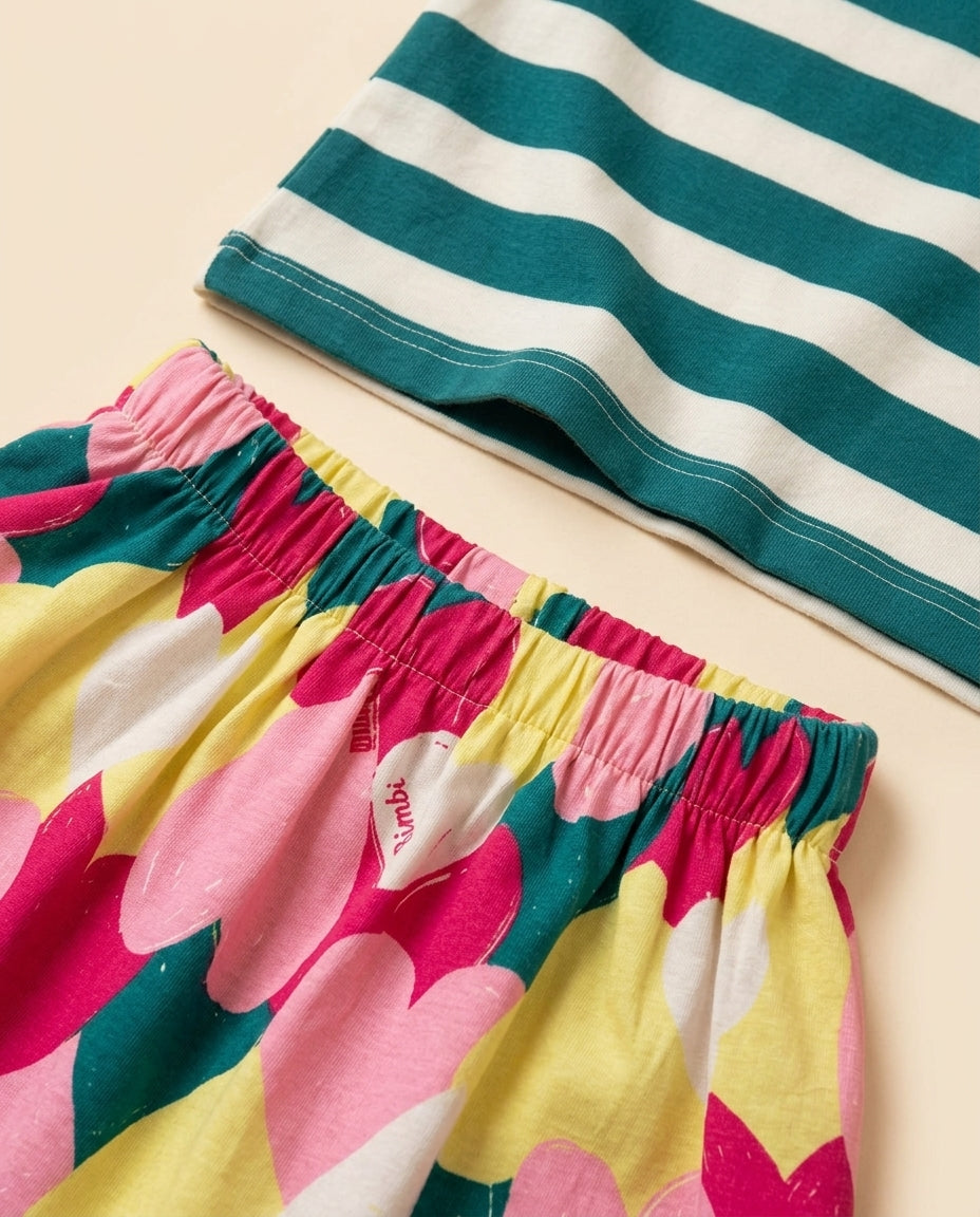 Conjunto coração colorido
