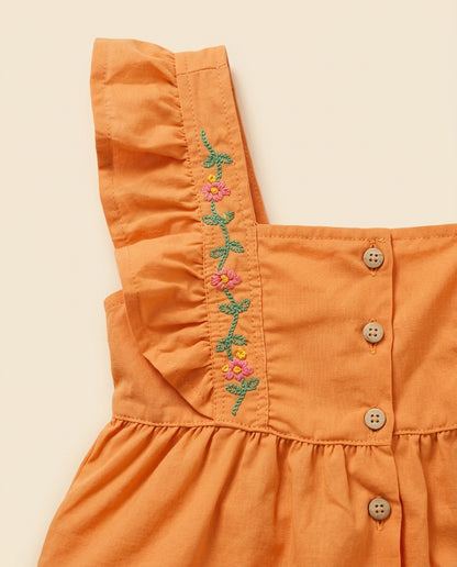 Conjunto Floral Laranja