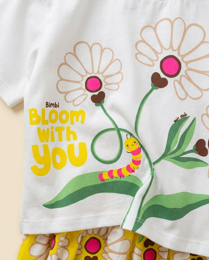 Conjunto flores amarelas