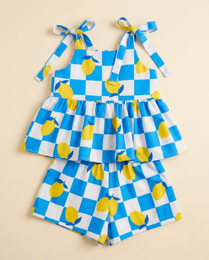 Conjunto limão azul
