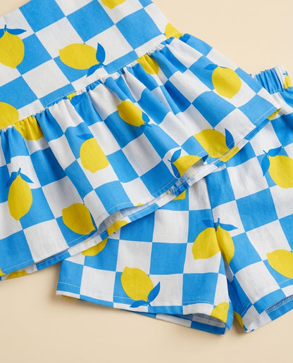 Conjunto limão azul