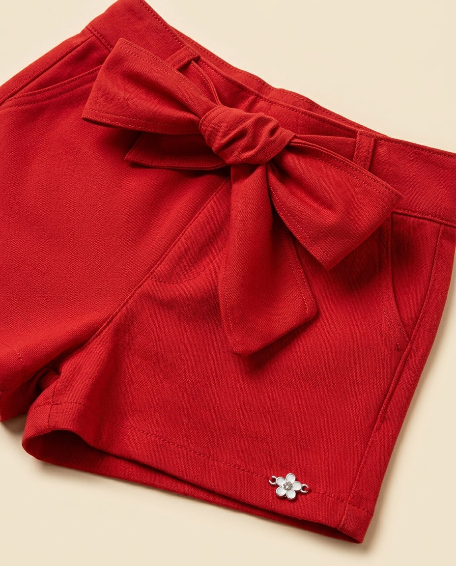 Conjunto vermelho laço