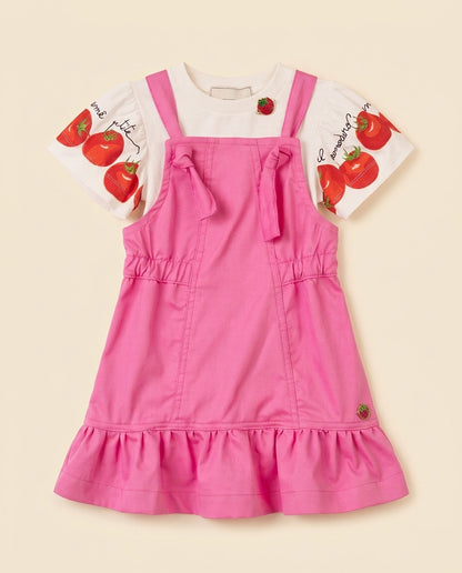 Jardineira rosa tomato