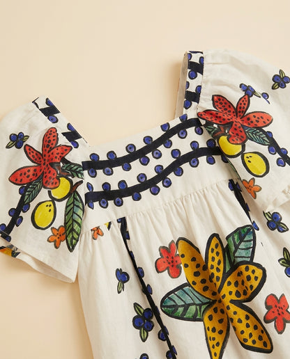 Vestido floral colorido