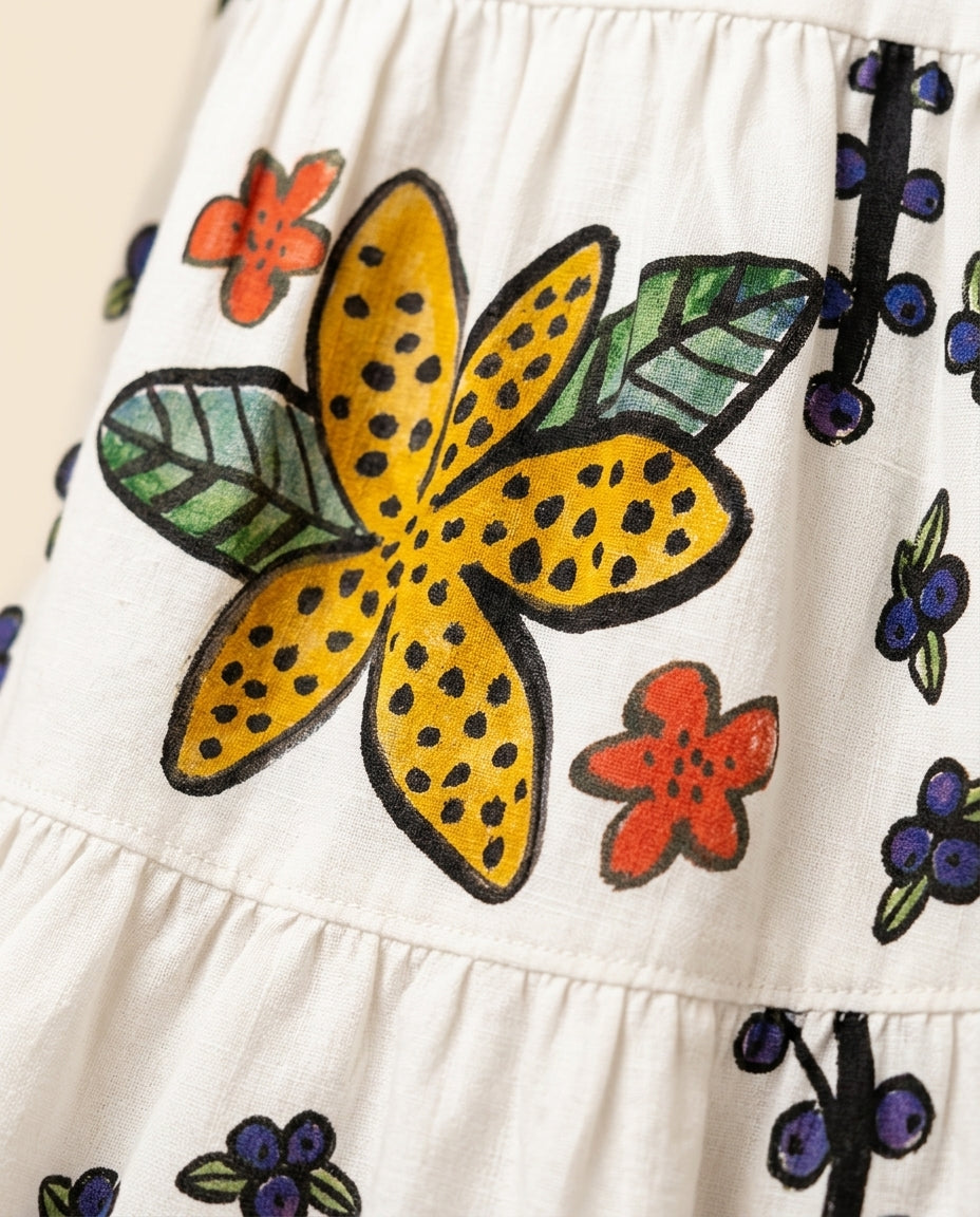Vestido floral colorido