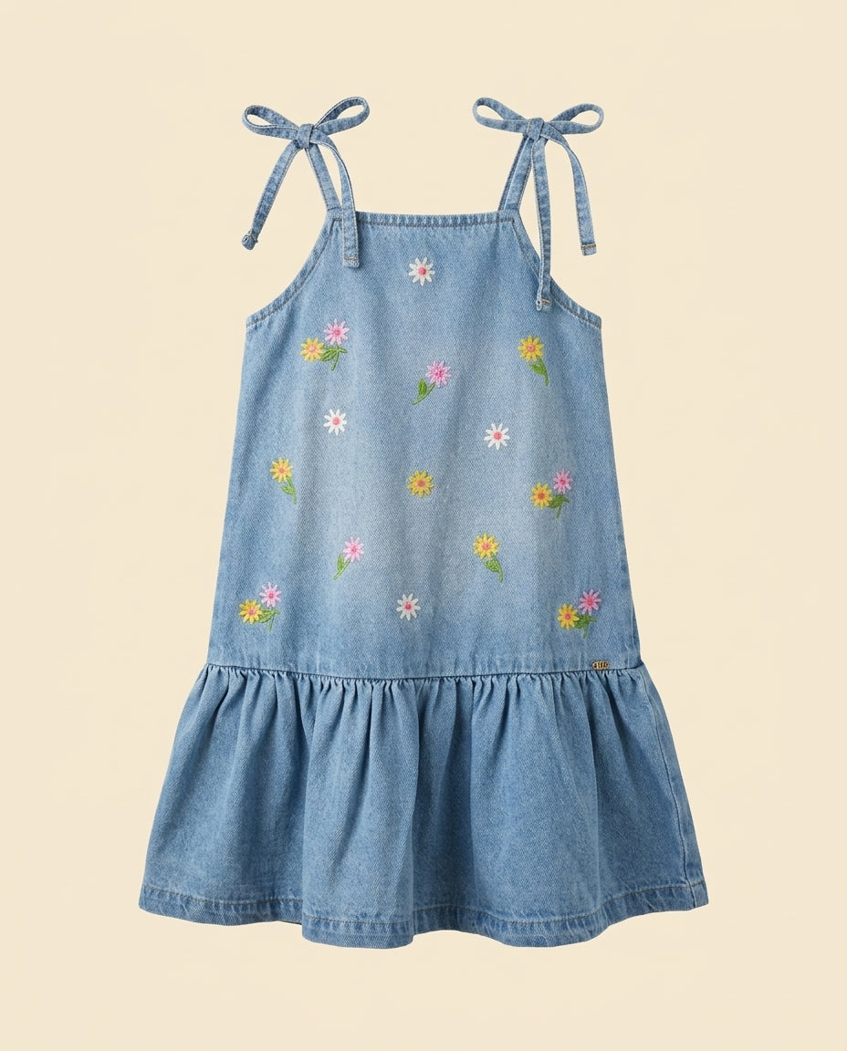 Vestido jeans floral
