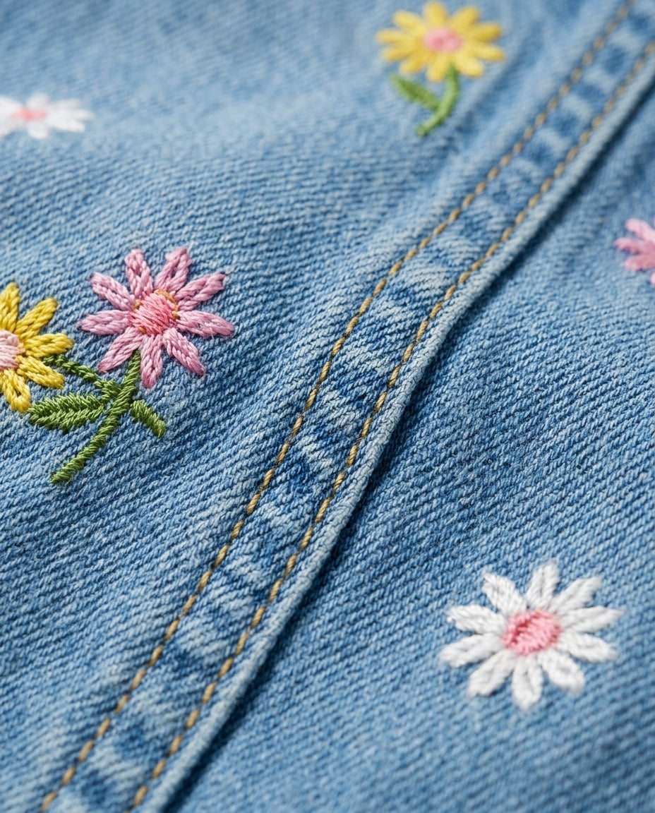Vestido jeans floral