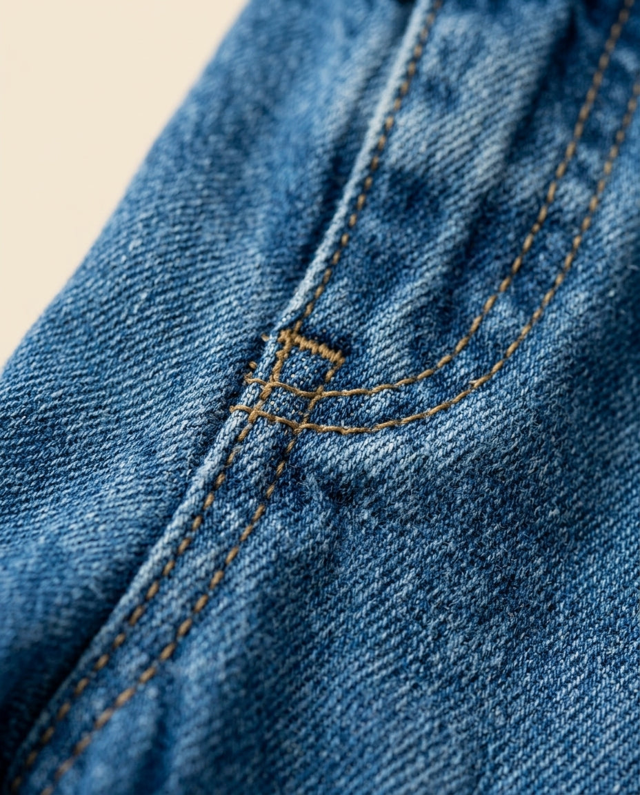 Vestido jeans laço